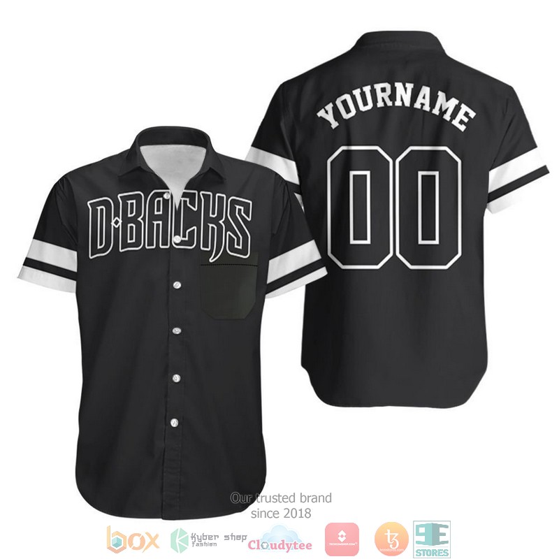 Personalized Arizona Diamondbacks Majestic 2019 Personalized Black Jersey Inspired Hawaiian Shirt 3 Personalized Arizona Diamondbacks Majestic 2019 Personalized Black Jersey Inspired Hawaiian Shirt word2