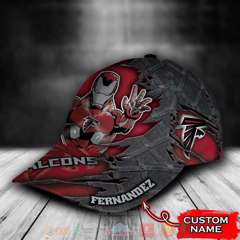 BEST Personalized Atlanta Falcons Iron Man custom Hat 3 BEST Personalized Atlanta Falcons Iron Man custom Hat word2