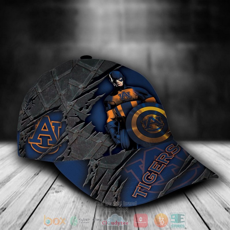 BEST Personalized Auburn Tigers Captain America custom Hat 2 BEST Personalized Auburn Tigers Captain America custom Hat word3