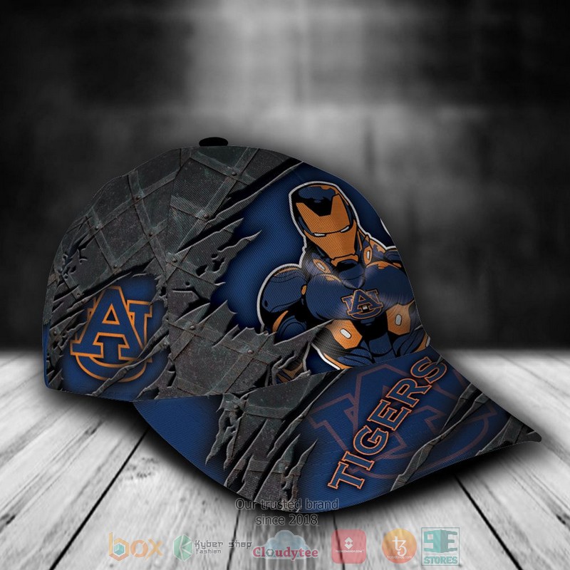 BEST Personalized Auburn Tigers Iron Man custom Hat 2 BEST Personalized Auburn Tigers Iron Man custom Hat word2