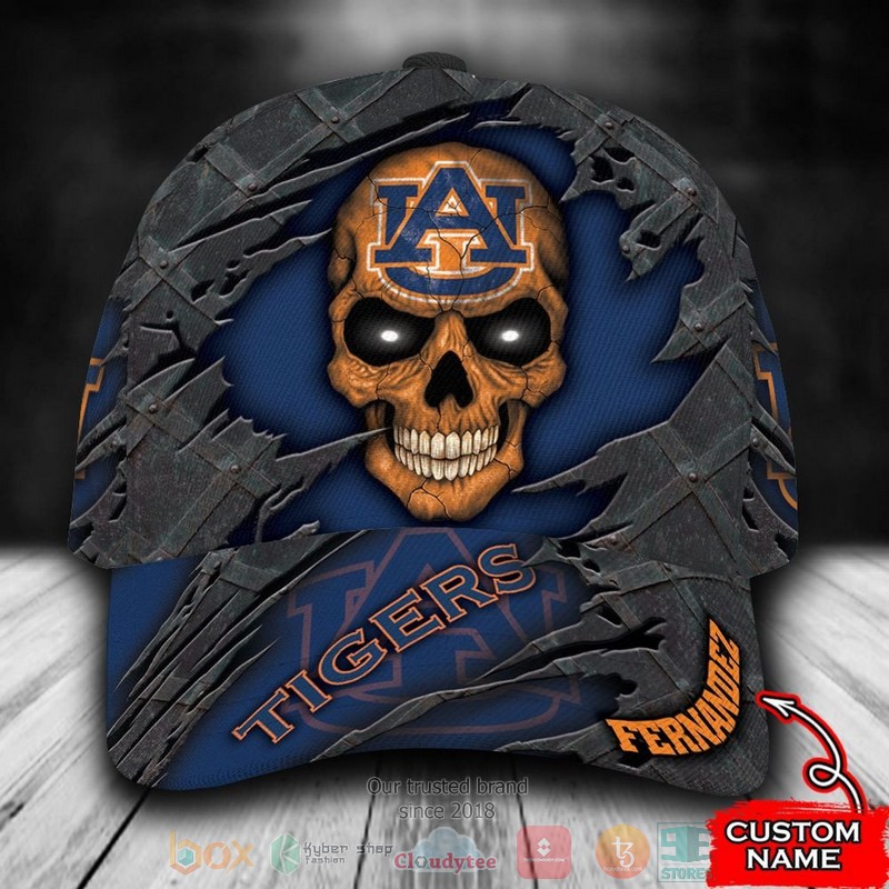 BEST Personalized Auburn Tigers Skull custom Hat