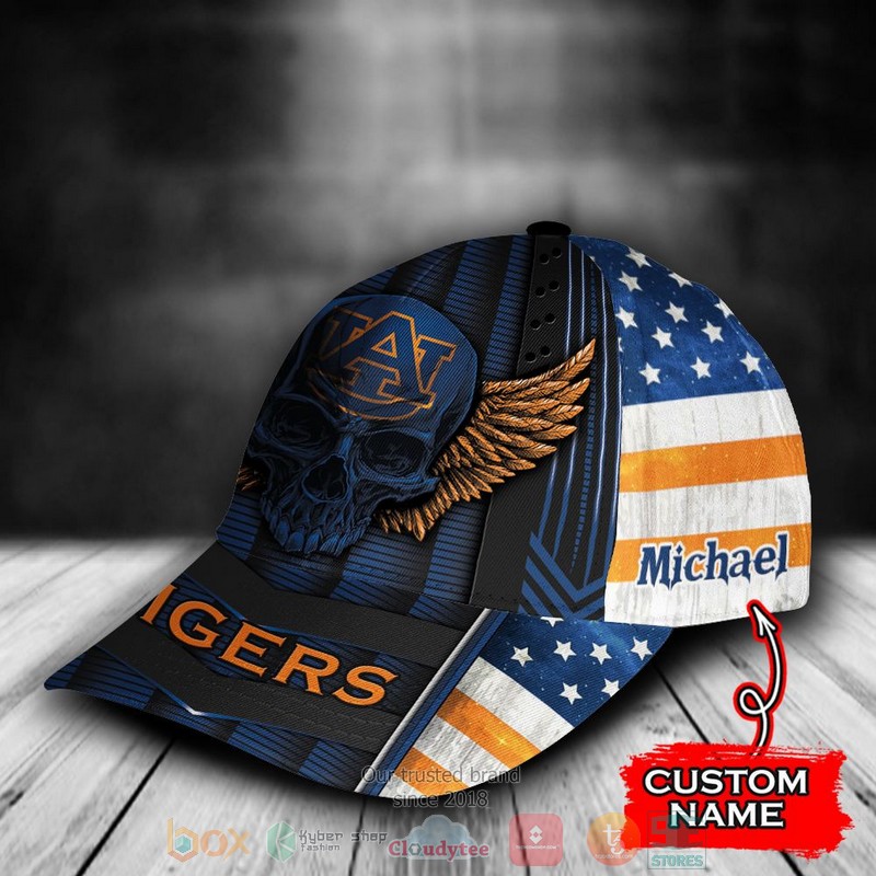 BEST Personalized Auburn Tigers Skull Wing custom Hat 3 BEST Personalized Auburn Tigers Skull Wing custom Hat word3