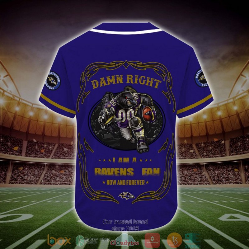 Personalized Baltimore Ravens Mascot NFL Baseball Jersey Shirt 3 Personalized Baltimore Ravens Mascot NFL Baseball Jersey Shirt word3