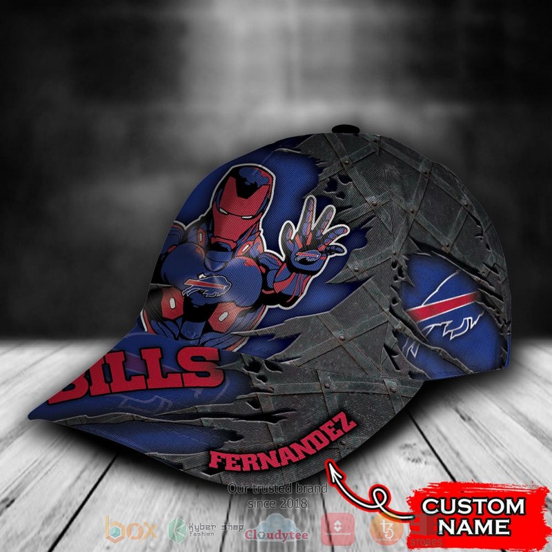 BEST Personalized Buffalo Bills Iron Man custom Hat 3 BEST Personalized Buffalo Bills Iron Man custom Hat word1