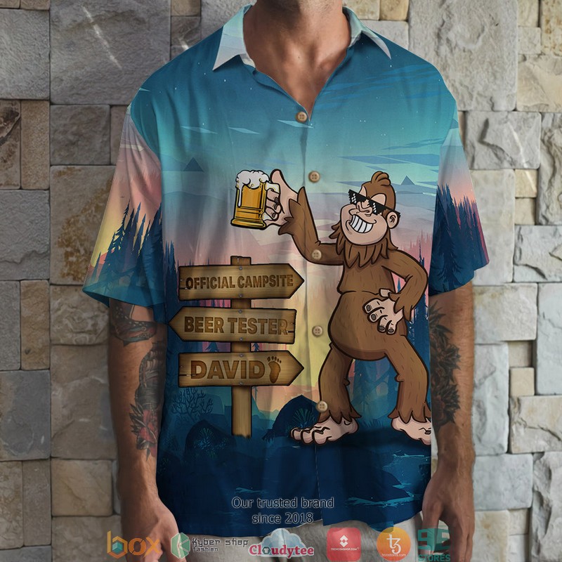 Personalized Camping Bear Bigfoot Official Campsite Beer Tester Hawaiian shirt 2 Personalized Camping Bear Bigfoot Official Campsite Beer Tester Hawaiian shirt word1