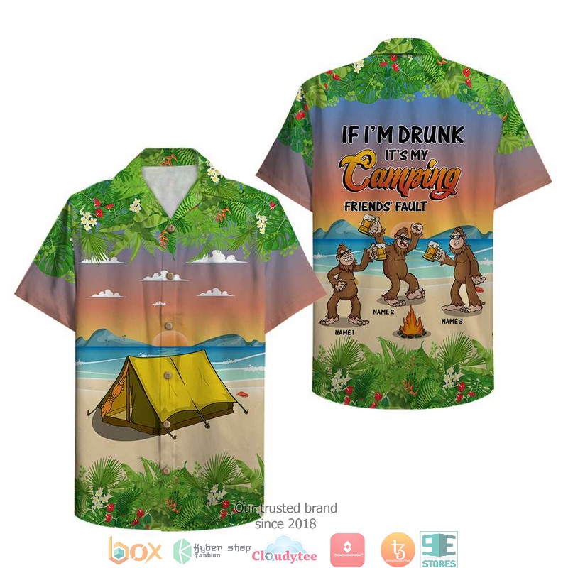 Personalized Camping Big Foot If I Am Drunk Hawaiian shirt 1 Personalized Camping Big Foot If I Am Drunk Hawaiian shirt word1