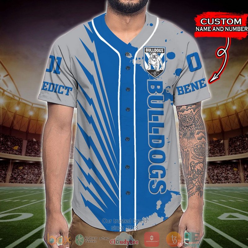 Personalized Canterbury-Bankstown Bulldogs NRL Baseball Jersey Shirt 2 Personalized Canterbury-Bankstown Bulldogs NRL Baseball Jersey Shirt word2