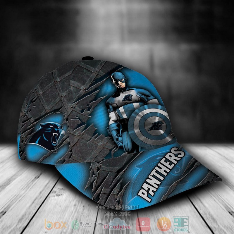 BEST Personalized Carolina Panthers Captain America custom Hat 2 BEST Personalized Carolina Panthers Captain America custom Hat word3