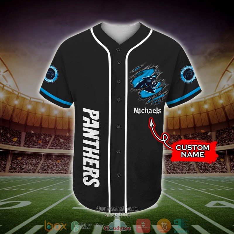 Personalized Carolina Panthers NFL Stand for the flag Baseball Jersey Shirt 2 Personalized Carolina Panthers NFL Stand for the flag Baseball Jersey Shirt word1