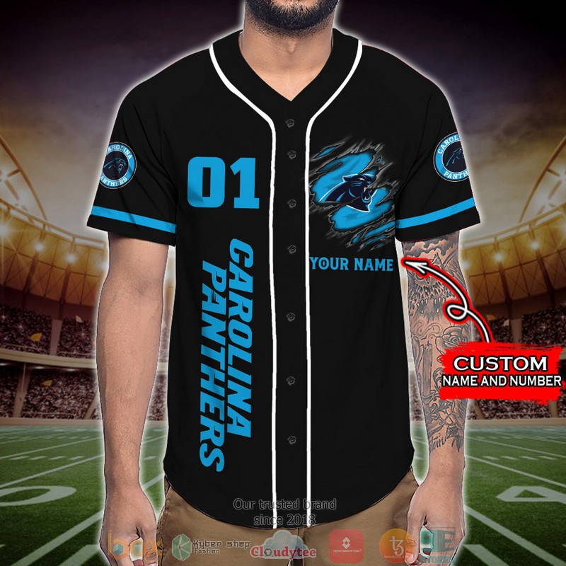 Personalized Carolina Panthers NFL Wings Skull Baseball Jersey Shirt 2 Personalized Carolina Panthers NFL Wings Skull Baseball Jersey Shirt word3