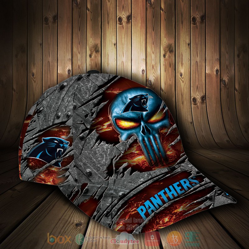 NEW Carolina Panthers Skull Custom name Cap Hat 2 NEW Carolina Panthers Skull Custom name Cap Hat word1