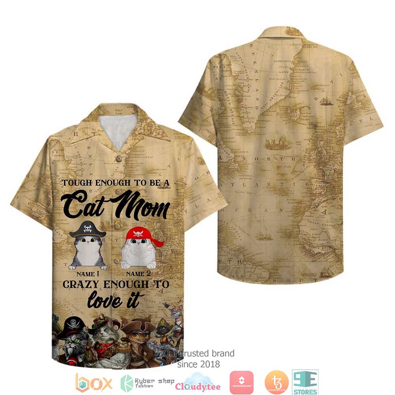 Personalized Cat Mom Tough Enough To Be A Cat Mom Hawaiian shirt 1 Personalized Cat Mom Tough Enough To Be A Cat Mom Hawaiian shirt word3