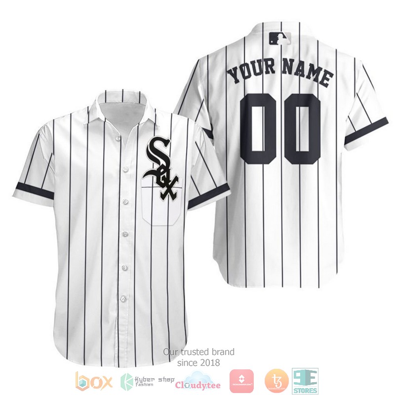 Personalized Chicago White Sox White Black 2019 Jersey Inspired Style Hawaiian Shirt 3 Personalized Chicago White Sox White Black 2019 Jersey Inspired Style Hawaiian Shirt word3