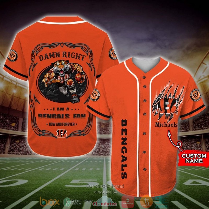 Personalized Cincinnati Bengals Mascot NFL Baseball Jersey Shirt 1 Personalized Cincinnati Bengals Mascot NFL Baseball Jersey Shirt word3