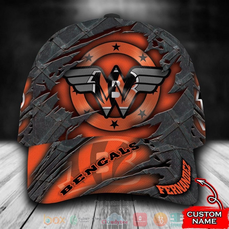 BEST Personalized Cincinnati Bengals Wonder Woman custom Hat word3