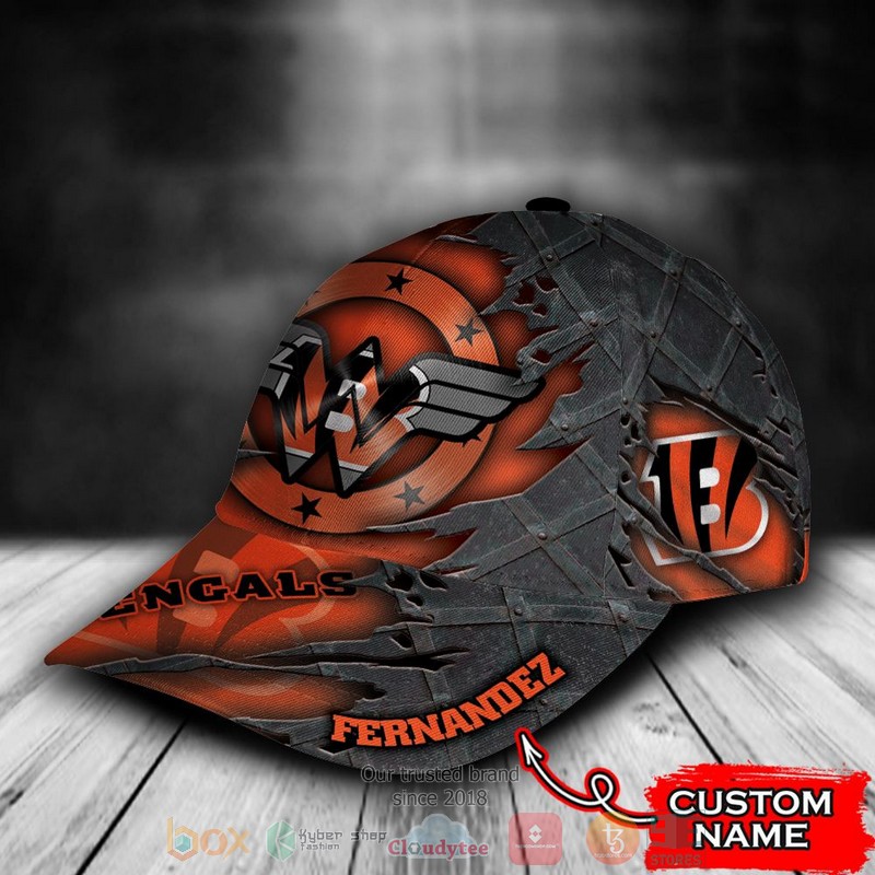 Best Personalized Cincinnati Bengals Wonder Woman Custom Hat Word3