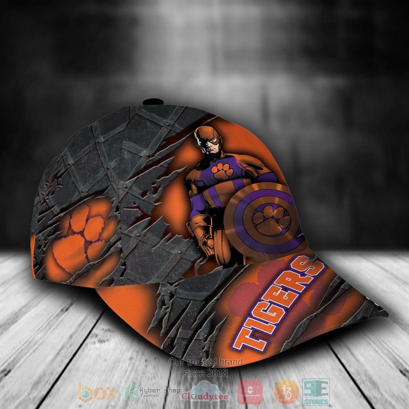 BEST Personalized Clemson Tigers Captain America custom Hat 2 BEST Personalized Clemson Tigers Captain America custom Hat word3