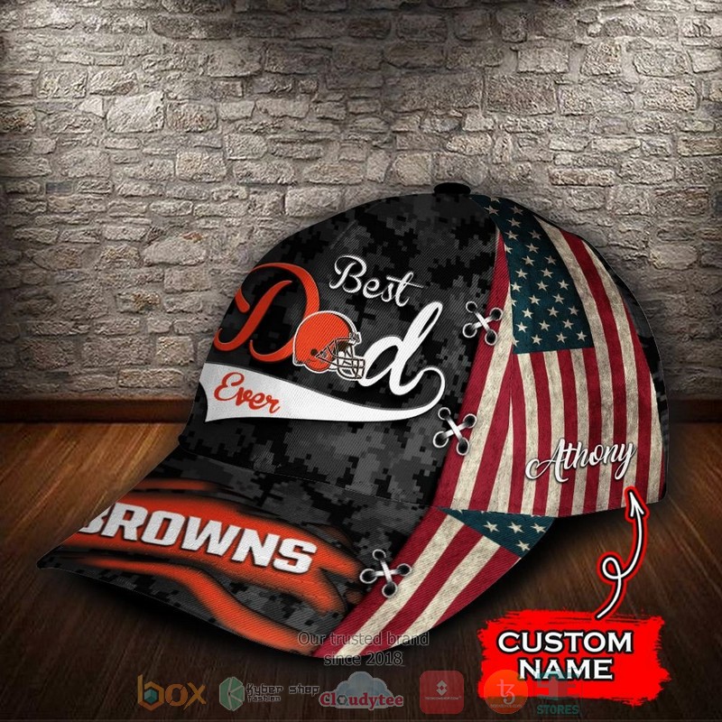 BEST Personalized Cleveland Browns Best Dad custom Hat 3 BEST Personalized Cleveland Browns Best Dad custom Hat word1