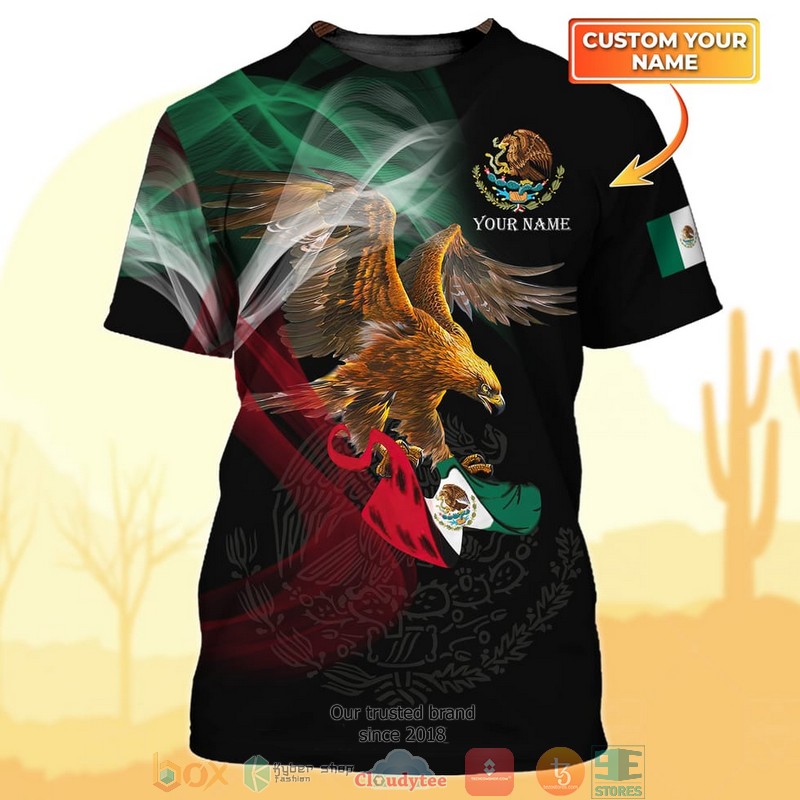 NEW Personalized Coat of Arms Mexico flag custom 3D Printed T-Shirt 3 NEW Personalized Coat of Arms Mexico flag custom 3D Printed T-Shirt word1