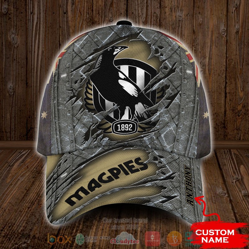 BEST Personalized Collingwood Magpies AFL custom Hat word3