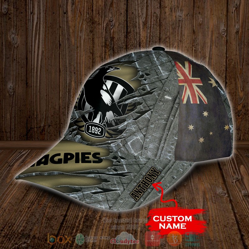 BEST Personalized Collingwood Magpies AFL custom Hat 3 BEST Personalized Collingwood Magpies AFL custom Hat word1