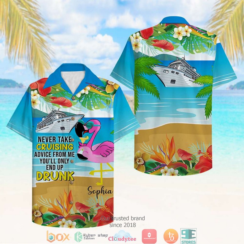 Personalized Cruise Flamingo Youll Only End Up Drunk Hawaiian shirt 4 Personalized Cruise Flamingo Youll Only End Up Drunk Hawaiian shirt word1