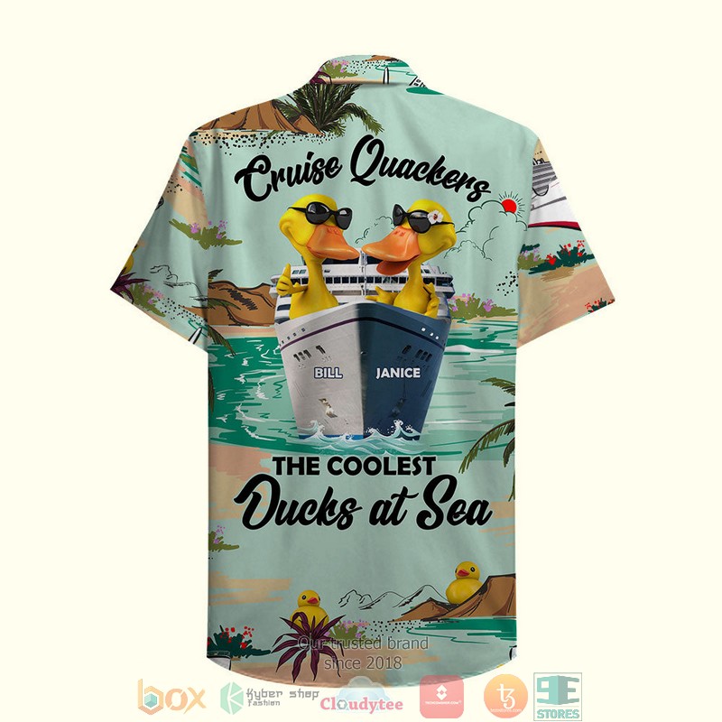 HOT Personalized Cruise Quackers The Coolest Ducks At Sea Palm Cruise Pattern Hawaii Shirt word1