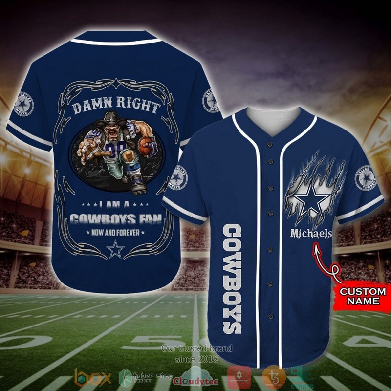 Personalized Dallas Cowboys Mascot NFL Baseball Jersey Shirt 7 Personalized Dallas Cowboys Mascot NFL Baseball Jersey Shirt word1