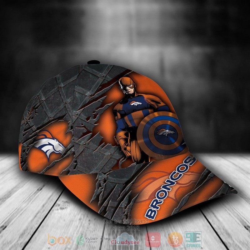 BEST Personalized Denver Broncos Captain America custom Hat 2 BEST Personalized Denver Broncos Captain America custom Hat word3