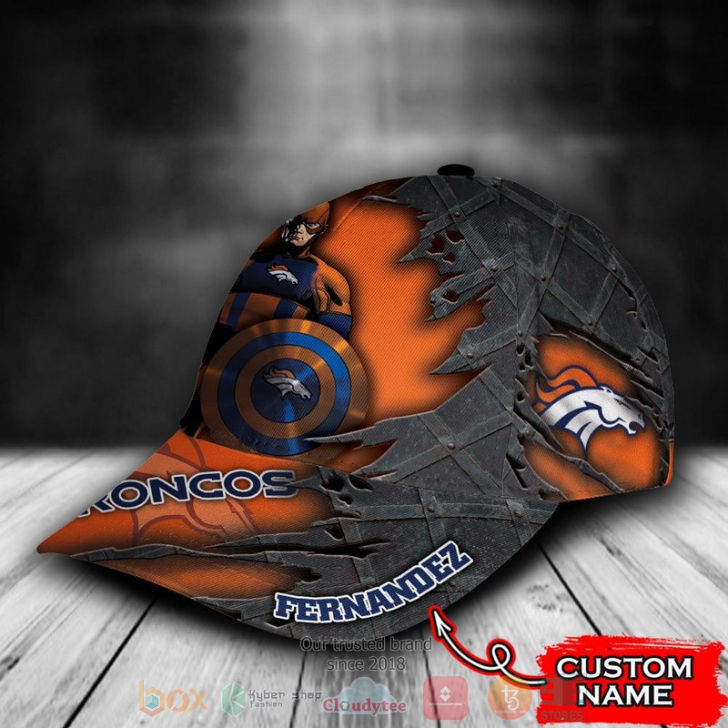 BEST Personalized Denver Broncos Captain America custom Hat 3 BEST Personalized Denver Broncos Captain America custom Hat word3