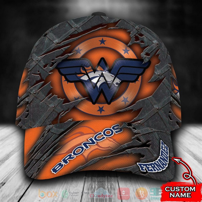 BEST Personalized Denver Broncos Wonder Woman custom Hat word1