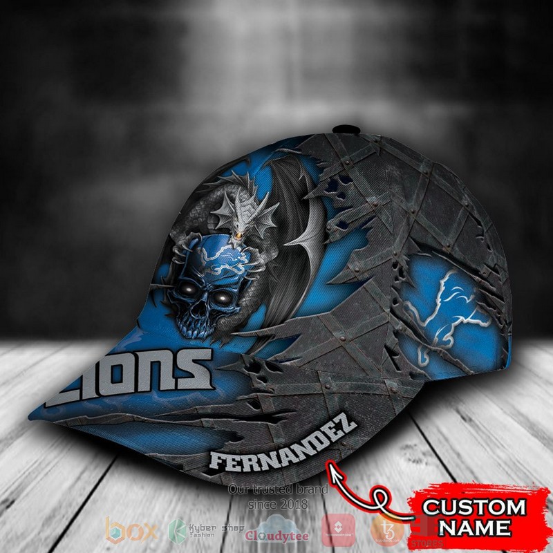 BEST Personalized Detroit Lions Dragon custom Hat 3 BEST Personalized Detroit Lions Dragon custom Hat word3