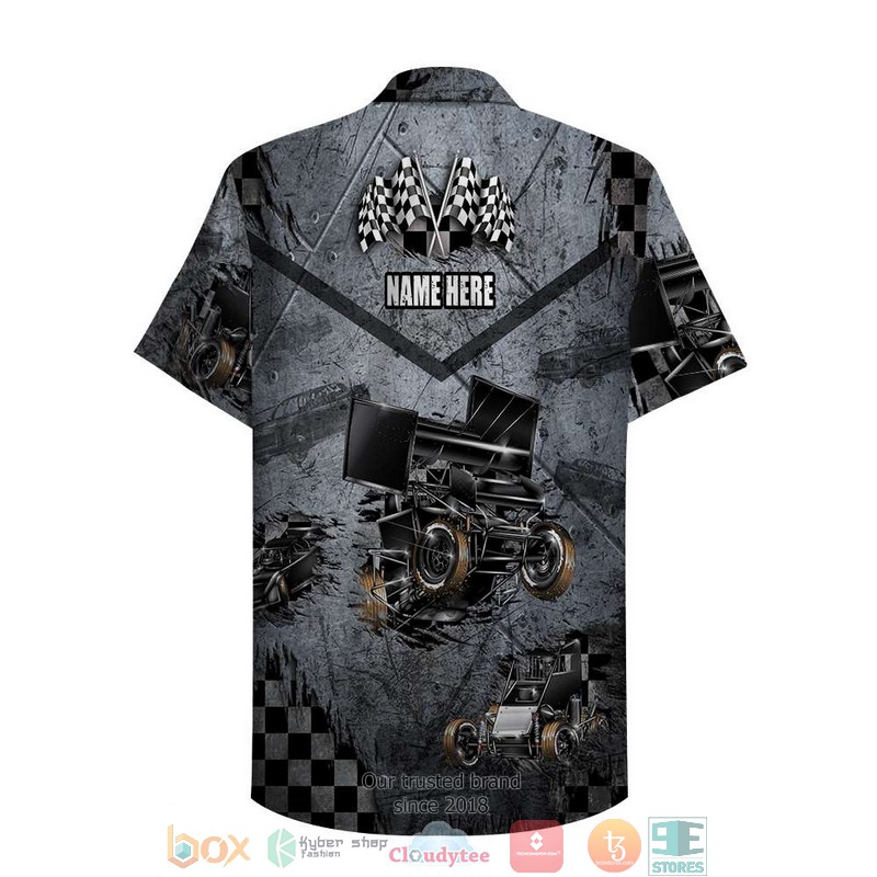 Personalized Dirt Track Racing Hawaiian Shirt