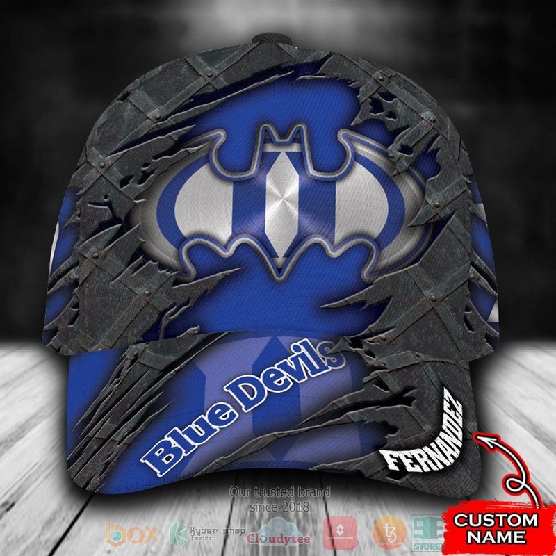 BEST Personalized Duke Blue Devils Batman custom Hat word3