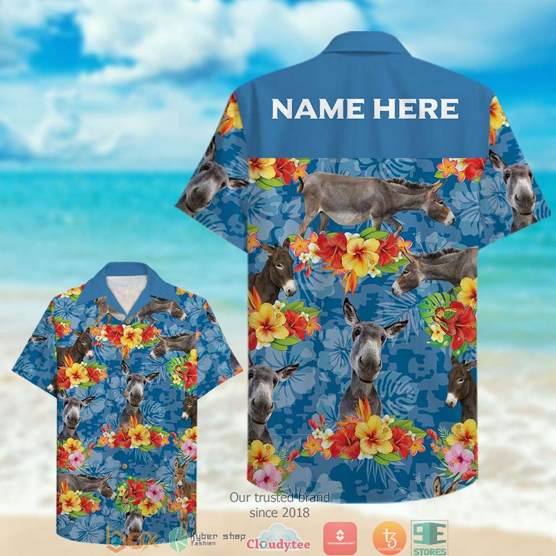 Personalized Farmer Donkey 2 Hawaiian shirt