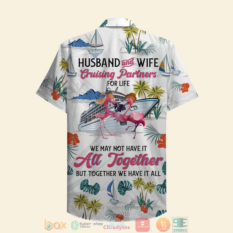 HOT Personalized Flamingo Husband And Wife Cruising Partners For Life Hawaii Shirt 9 HOT Personalized Flamingo Husband And Wife Cruising Partners For Life Hawaii Shirt word2
