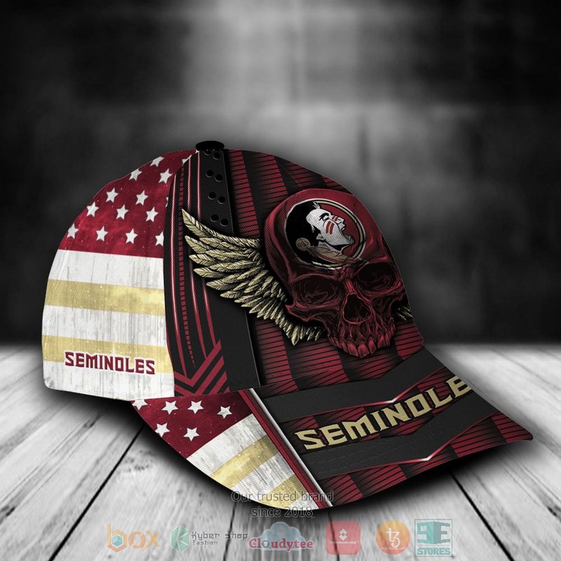 BEST Personalized Florida State Seminoles Skull custom Hat 2 BEST Personalized Florida State Seminoles Skull custom Hat word2