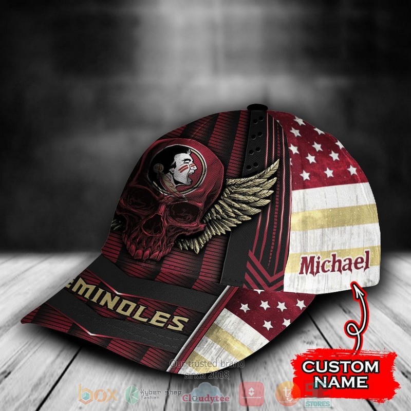 BEST Personalized Florida State Seminoles Skull custom Hat 3 BEST Personalized Florida State Seminoles Skull custom Hat word2