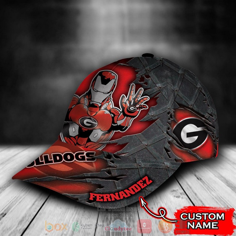 BEST Personalized Georgia Bulldogs Iron Man custom Hat 3 BEST Personalized Georgia Bulldogs Iron Man custom Hat word3