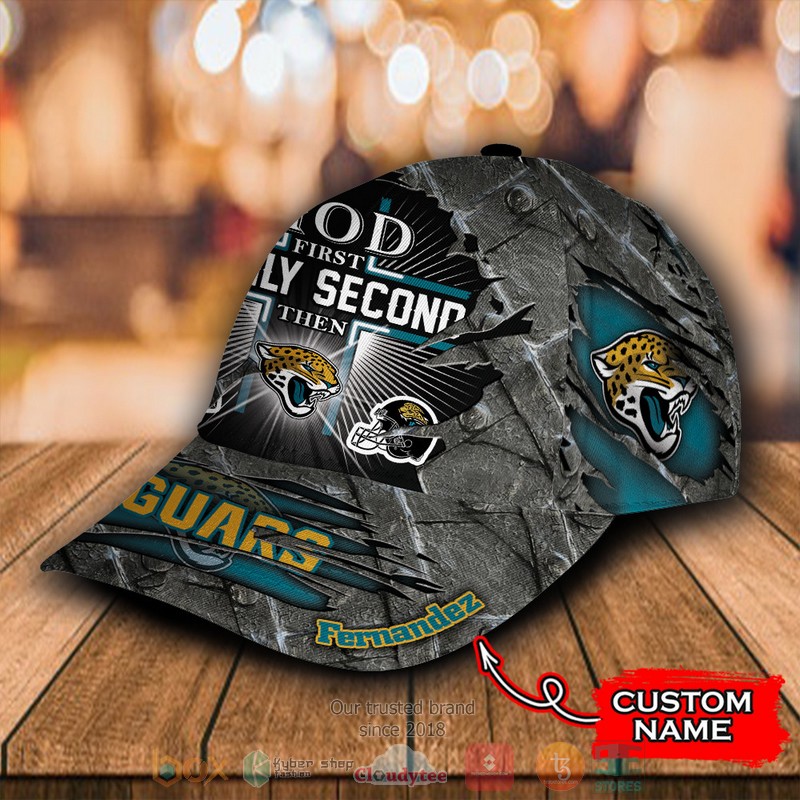 BEST Personalized God First Family Second Then Jacksonville Jaguars custom Hat 3 BEST Personalized God First Family Second Then Jacksonville Jaguars custom Hat word2
