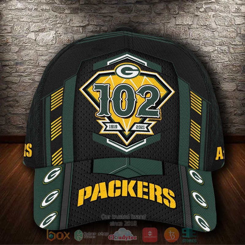 NEW Green Bay Packers Anniversary Custom name Cap Hat word2