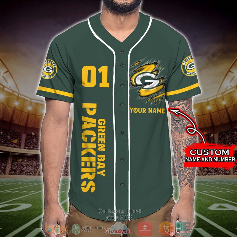 Personalized Green Bay Packers NFL Wings Skull Baseball Jersey Shirt 2 Personalized Green Bay Packers NFL Wings Skull Baseball Jersey Shirt word1