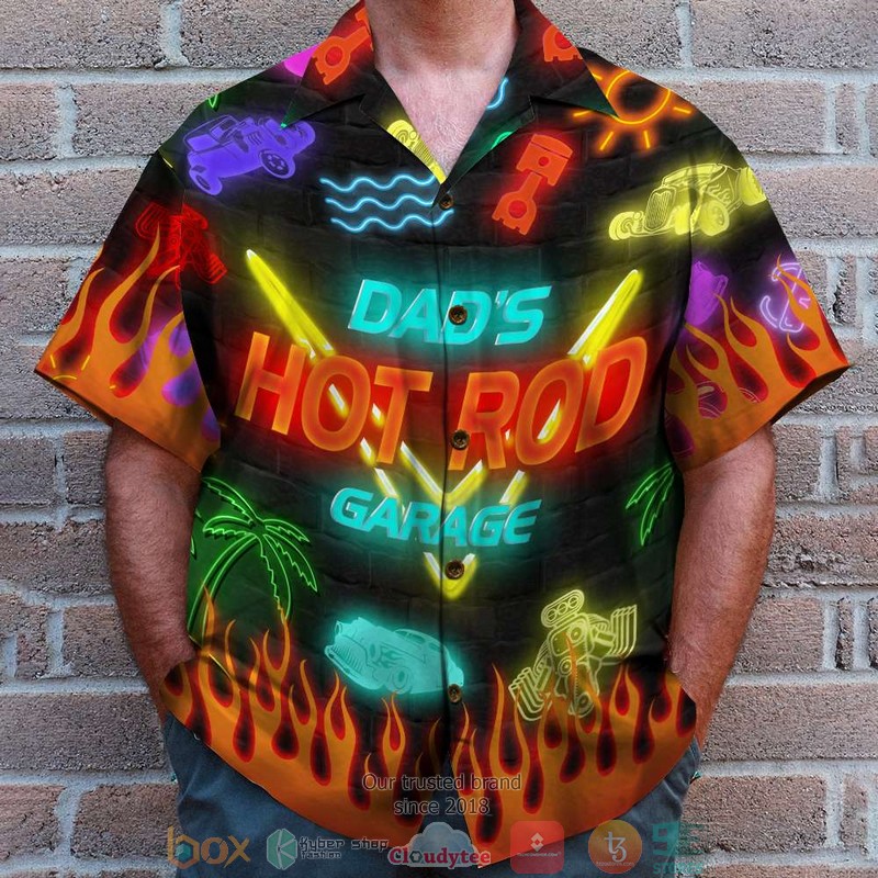 HOT Personalized Dad's Hot Rod Garage Led Night Print Hawaii Shirt 3 HOT Personalized Dad's Hot Rod Garage Led Night Print Hawaii Shirt word2