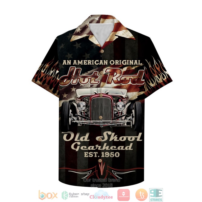 Personalized Hot Rod An American original hot rod Old skool gearhead Hawaiian Shirt