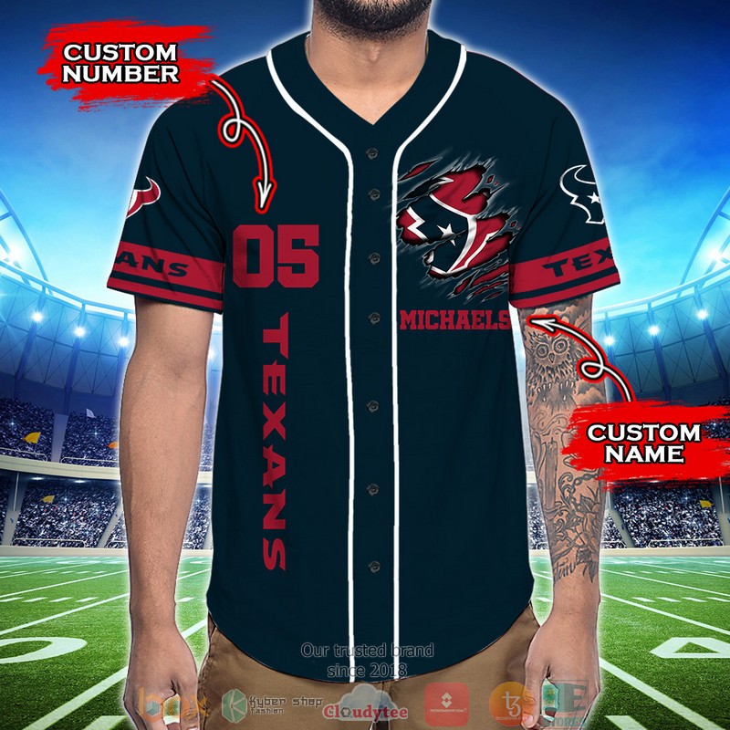 Personalized Houston Texans NFL God First Family Second then Baseball Jersey Shirt 2 Personalized Houston Texans NFL God First Family Second then Baseball Jersey Shirt word1