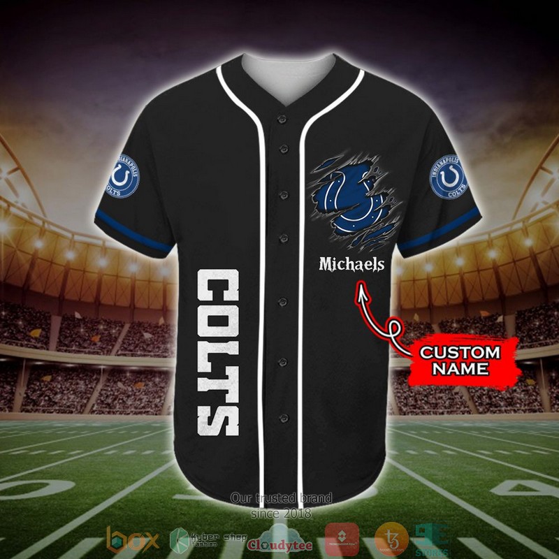 Personalized Indianapolis Colts NFL Baseball Jersey Shirt 2 Personalized Indianapolis Colts NFL Baseball Jersey Shirt word2