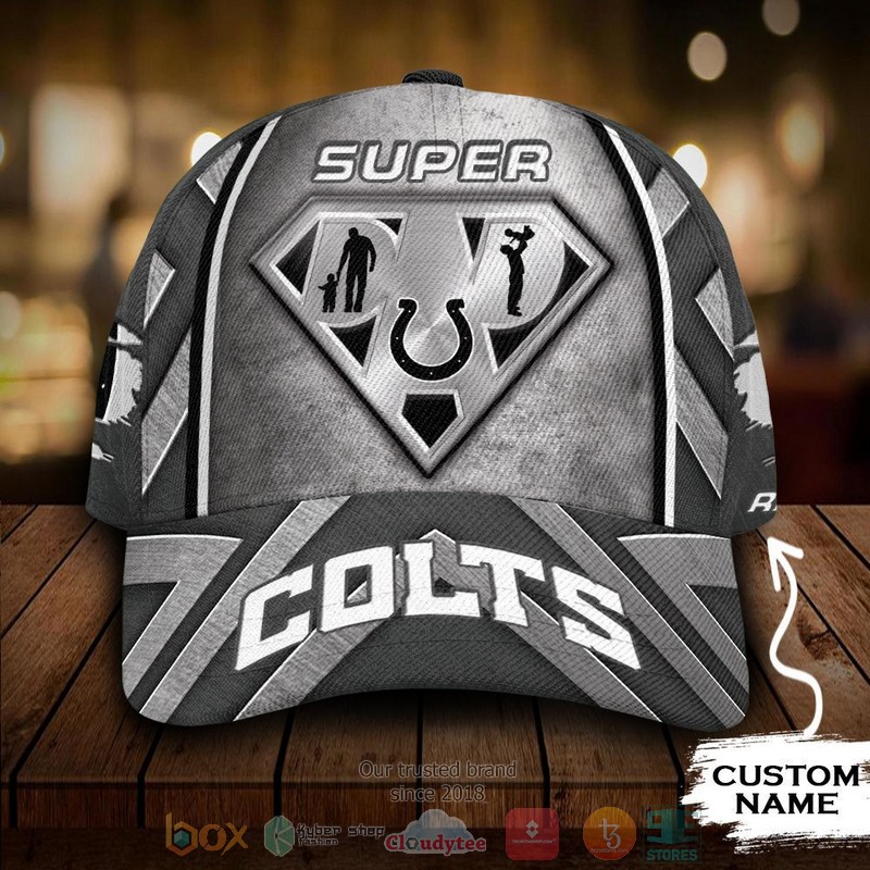 NEW Indianapolis Colts Superman Dad Custom name Cap Hat word1
