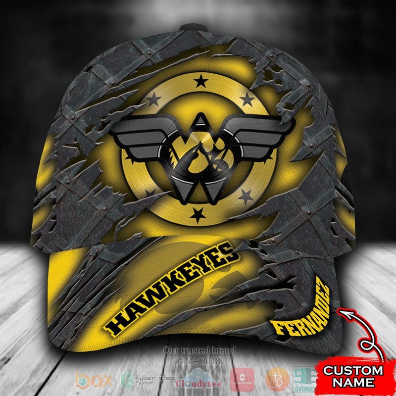 BEST Personalized Iowa Hawkeyes Wonder Wonman custom Hat word2