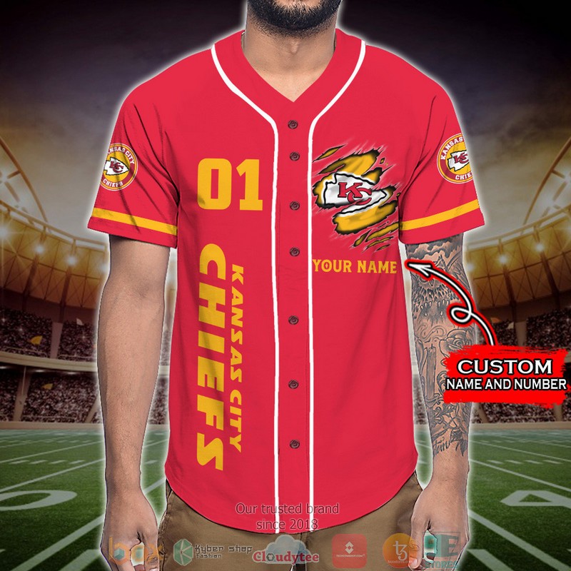 Personalized Kansas City Chiefs NFL Wings Skull Baseball Jersey Shirt 2 Personalized Kansas City Chiefs NFL Wings Skull Baseball Jersey Shirt word1