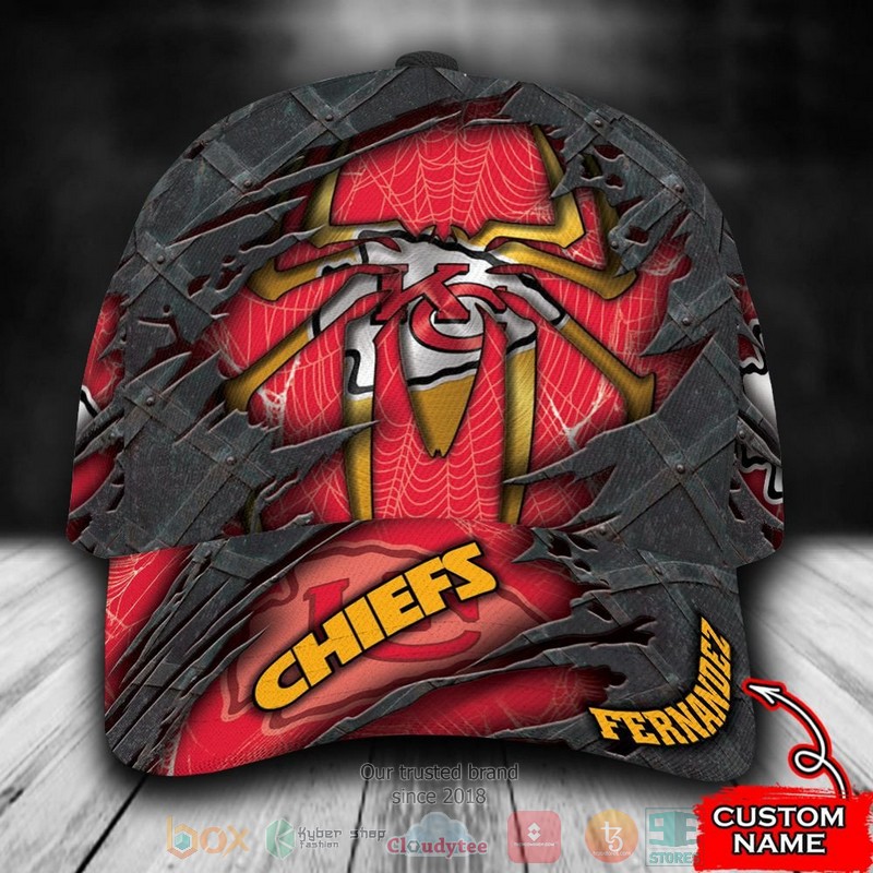 BEST Personalized Kansas City Chiefs Spider Man custom Hat word1